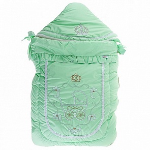 Конверт меховой Бэби Элит, зеленый (Золотой Гусь, 12024-z)